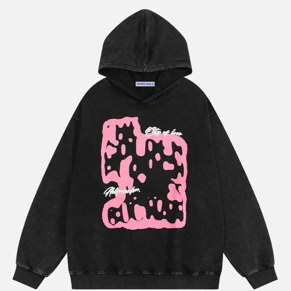AELFRIC EDEN OVERSIZED ABSTRACTION GRAPHIC HOODIE “CITY OF LOVE”